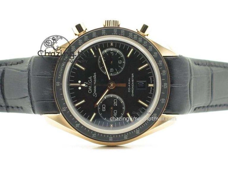 Speedmaster ’57 RG Chrono AXF Best Edition On Black Leather Strap A Modern 8284