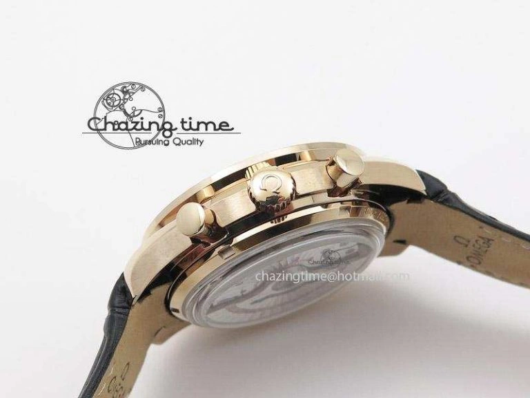 Speedmaster ’57 RG Chrono AXF Best Edition On Black Leather Strap A Modern 8284