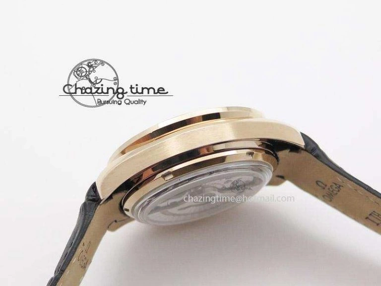 Speedmaster ’57 RG Chrono AXF Best Edition On Black Leather Strap A Modern 8284