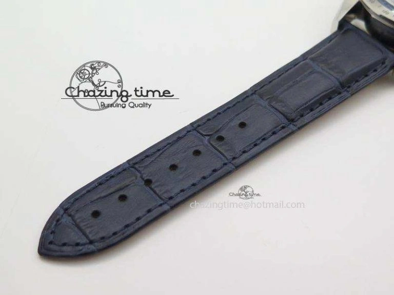 Speedmaster ’57 SS Chrono AXF Best Edition Blue Dial on Blue Leather Strap A SportInspired 8279