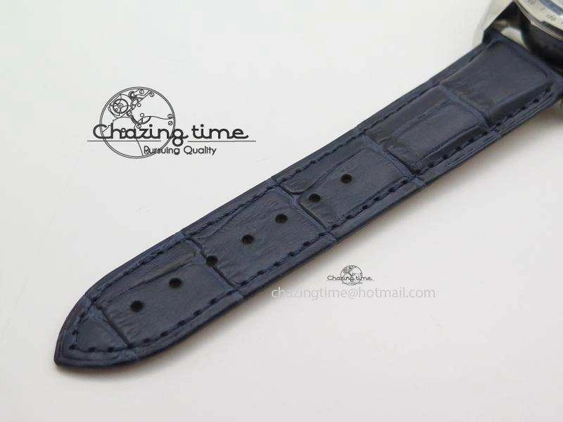 Speedmaster ’57 SS Chrono AXF Best Edition Blue Dial on Blue Leather Strap A SportInspired 8279