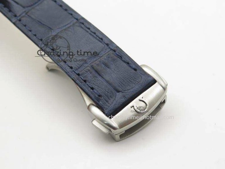 Speedmaster ’57 SS Chrono AXF Best Edition Blue Dial on Blue Leather Strap A SportInspired 8279