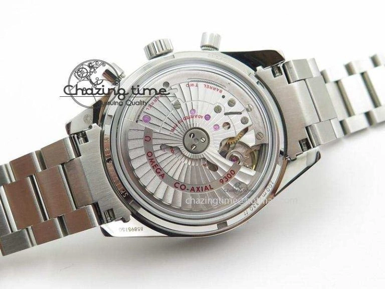 Flexible Speedmaster ’57 SS Chrono AXF Best Edition Blue Dial on SS Bracelet A7750 (Free Leather Strap) 8281