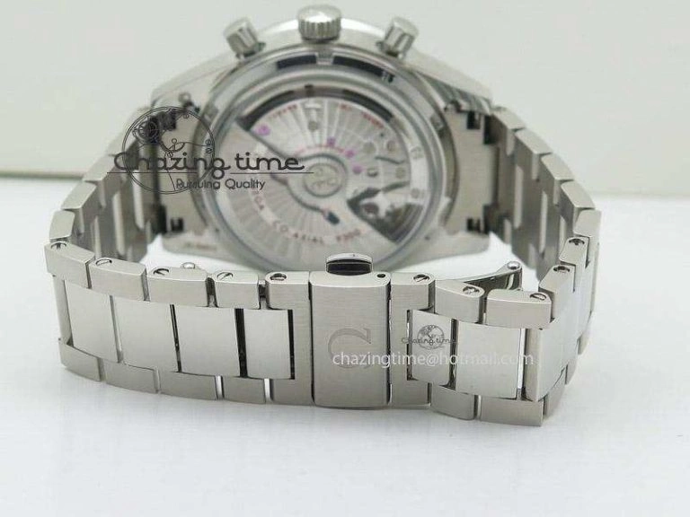 Flexible Speedmaster ’57 SS Chrono AXF Best Edition Blue Dial on SS Bracelet A7750 (Free Leather Strap) 8281