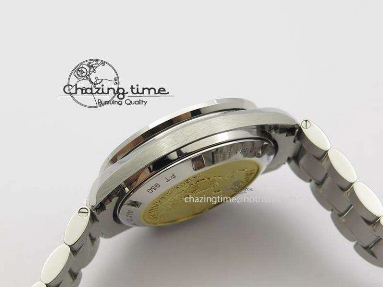 HighQuality Speedmaster Apollo 11 On SS Bracelet Manual Winding Chrono Movement 8225