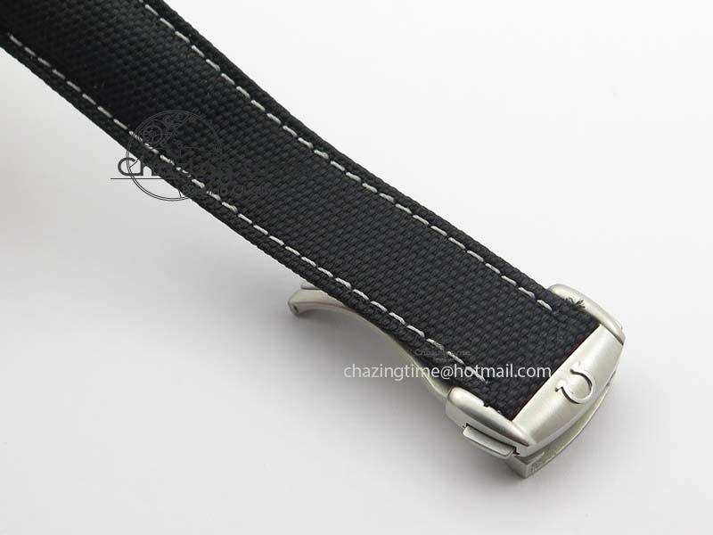 TopPick Speedmaster Apollo XVII Gray Dial On Black Nylon Strap Manual Winding Chrono Movement 8208