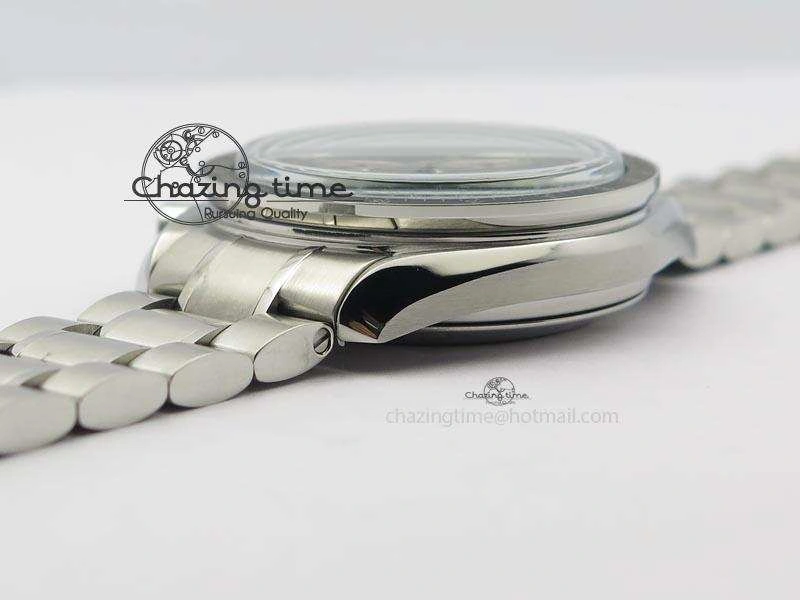 Speedmaster Apollo XVII Gray Dial On SS Bracelet Manual Winding Chrono Movement QuickDry 8223