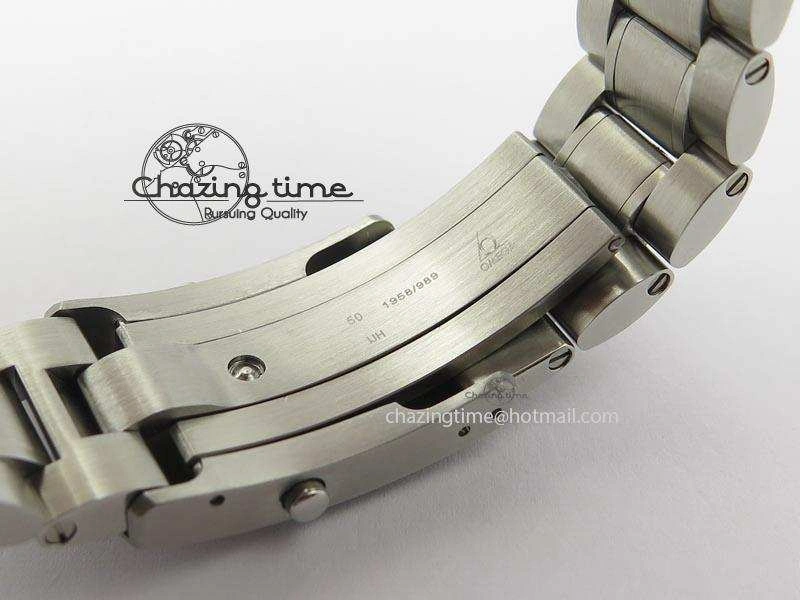 Speedmaster Apollo XVII Gray Dial On SS Bracelet Manual Winding Chrono Movement QuickDry 8223