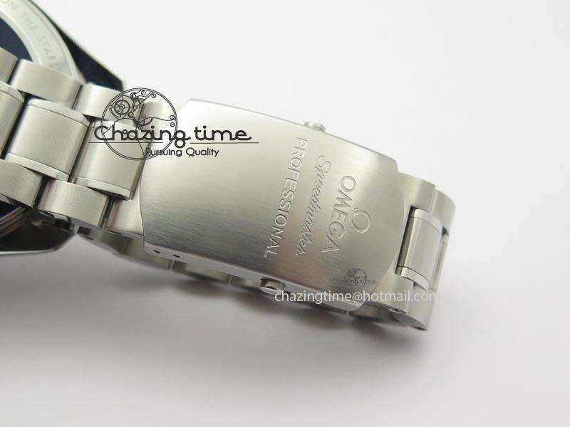 Speedmaster Apollo XVII Gray Dial On SS Bracelet Manual Winding Chrono Movement QuickDry 8223