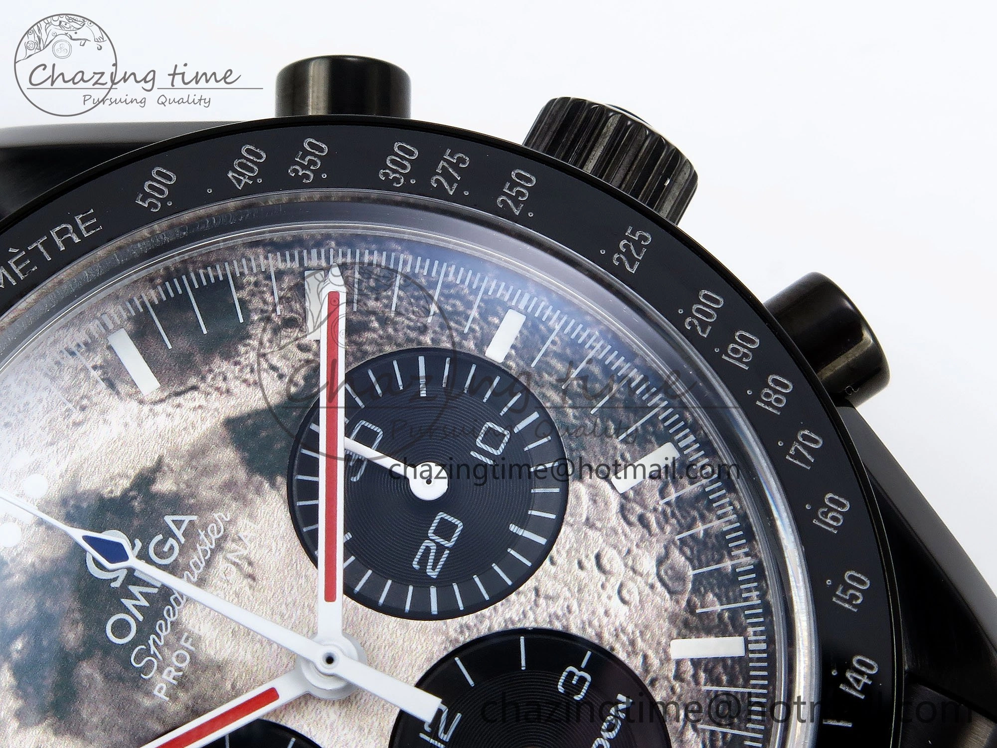 Speedmaster Black Benom PVD Moon RMF Best Edition on PVD Bracelet Lemania HW Minimalist 7727