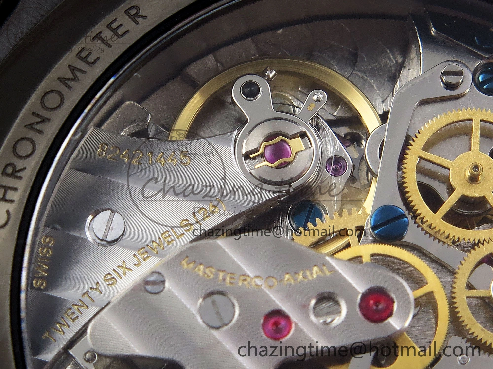 Upgraded Speedmaster Black Benom PVD Saturn RMF Best Edition on PVD Bracelet Lemania HW 7726