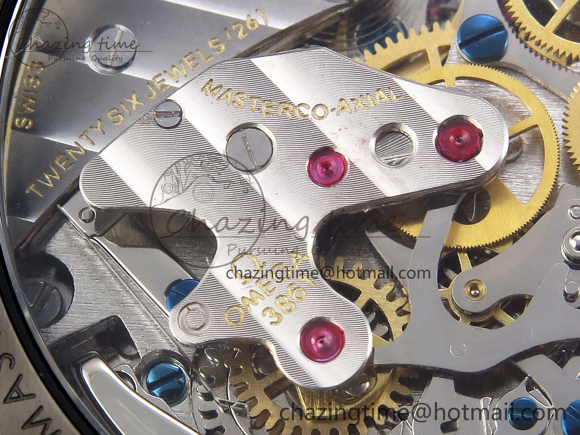 Upgraded Speedmaster Black Benom PVD Saturn RMF Best Edition on PVD Bracelet Lemania HW 7726