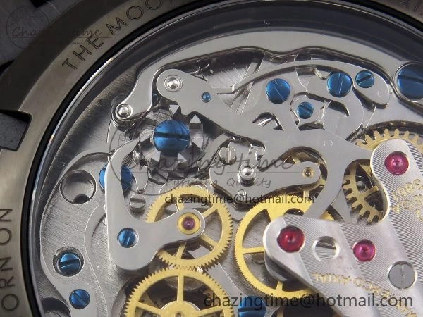 Upgraded Speedmaster Black Benom PVD Saturn RMF Best Edition on PVD Bracelet Lemania HW 7726