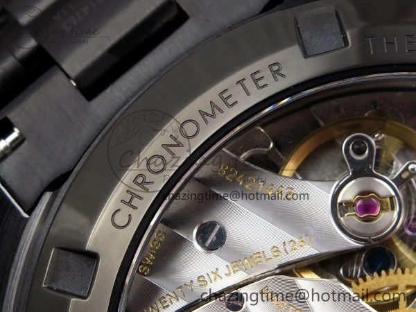 Upgraded Speedmaster Black Benom PVD Saturn RMF Best Edition on PVD Bracelet Lemania HW 7726