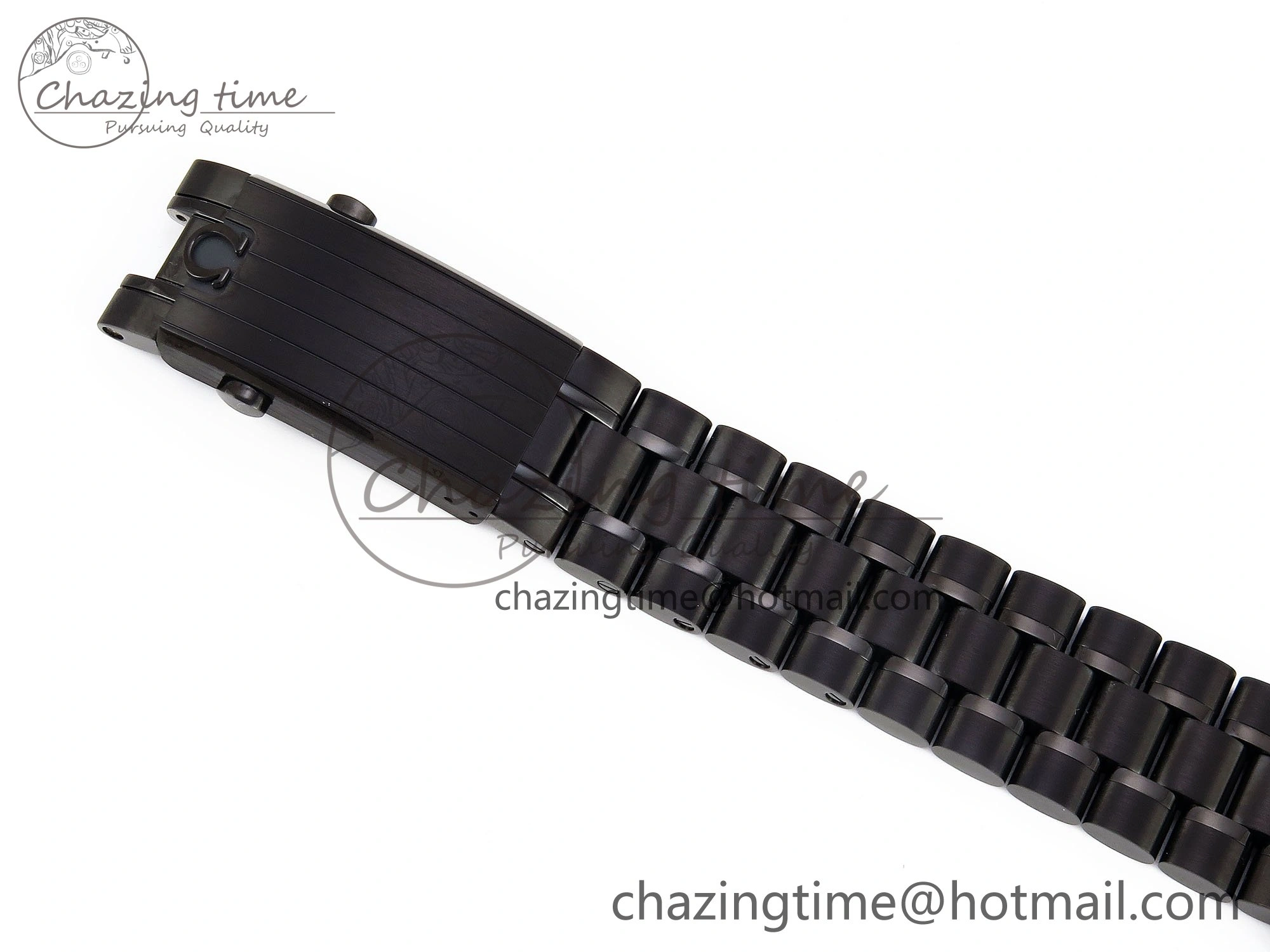 Upgraded Speedmaster Black Benom PVD Saturn RMF Best Edition on PVD Bracelet Lemania HW 7726
