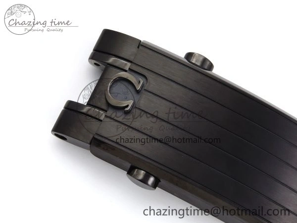 Upgraded Speedmaster Black Benom PVD Saturn RMF Best Edition on PVD Bracelet Lemania HW 7726
