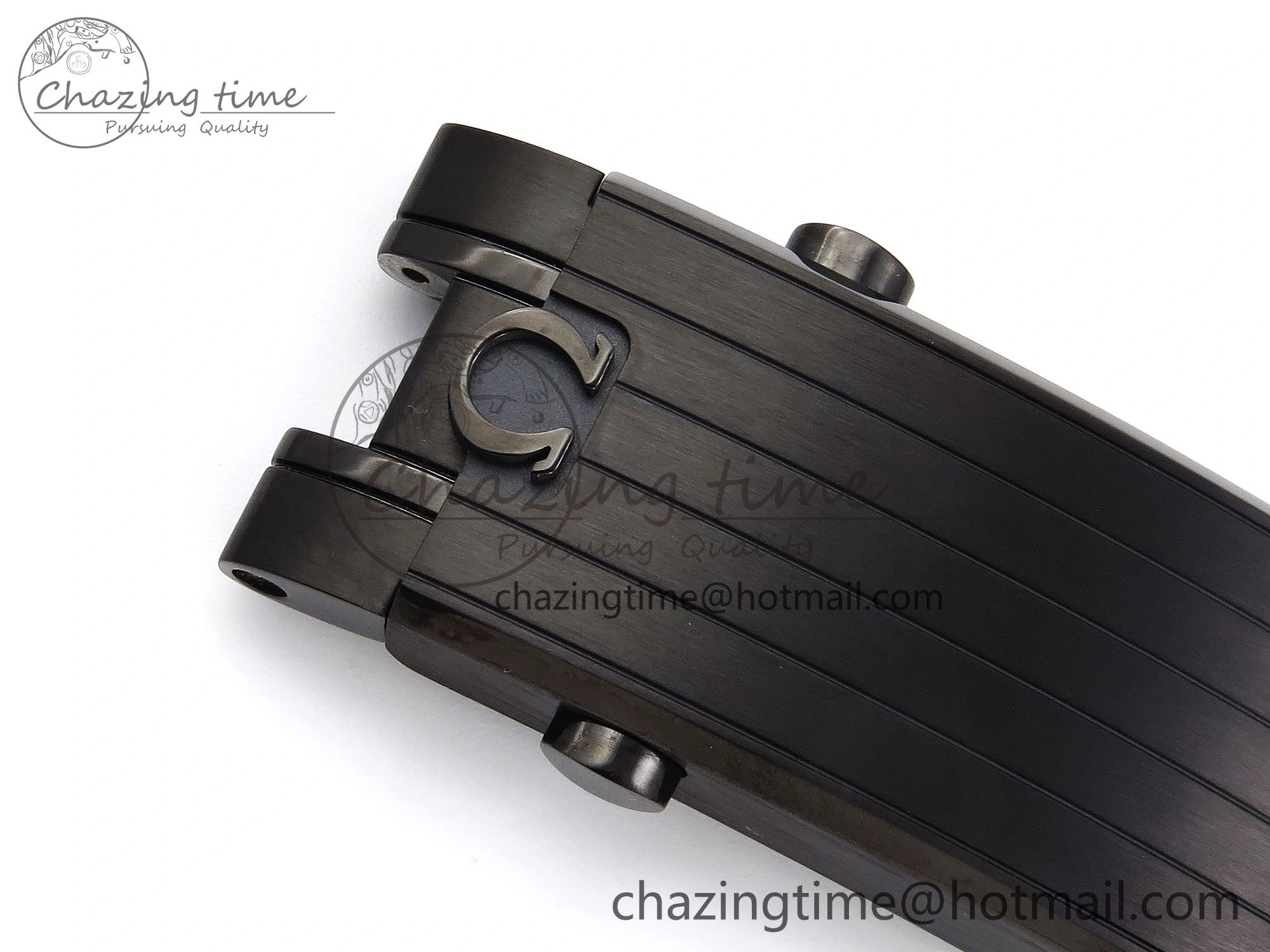 Upgraded Speedmaster Black Benom PVD Saturn RMF Best Edition on PVD Bracelet Lemania HW 7726