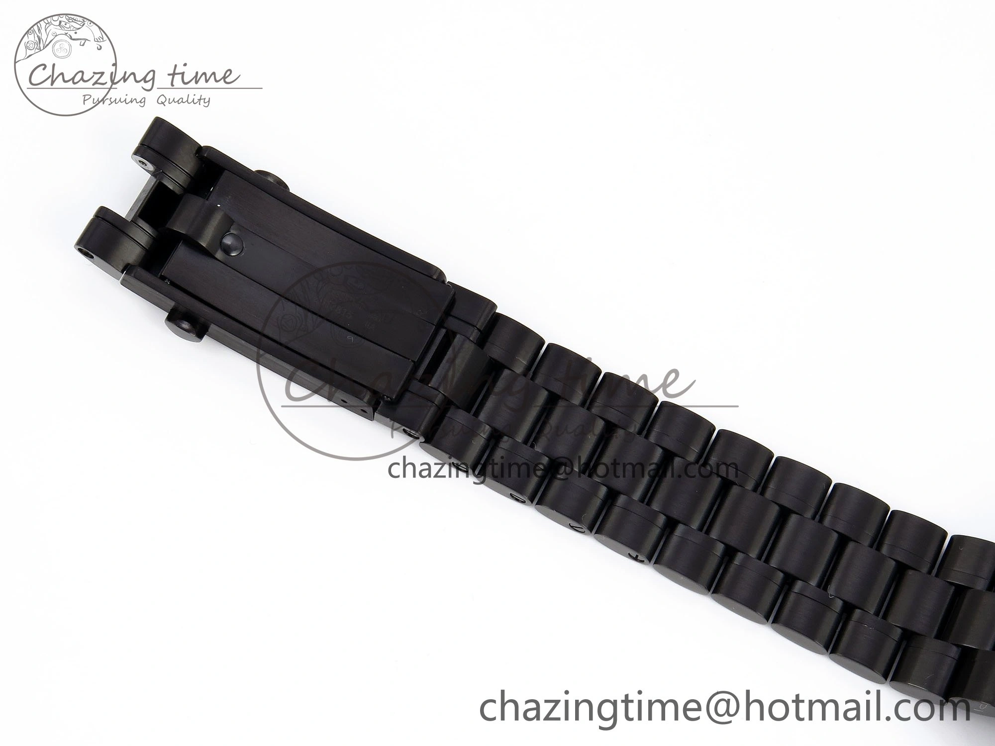 Upgraded Speedmaster Black Benom PVD Saturn RMF Best Edition on PVD Bracelet Lemania HW 7726