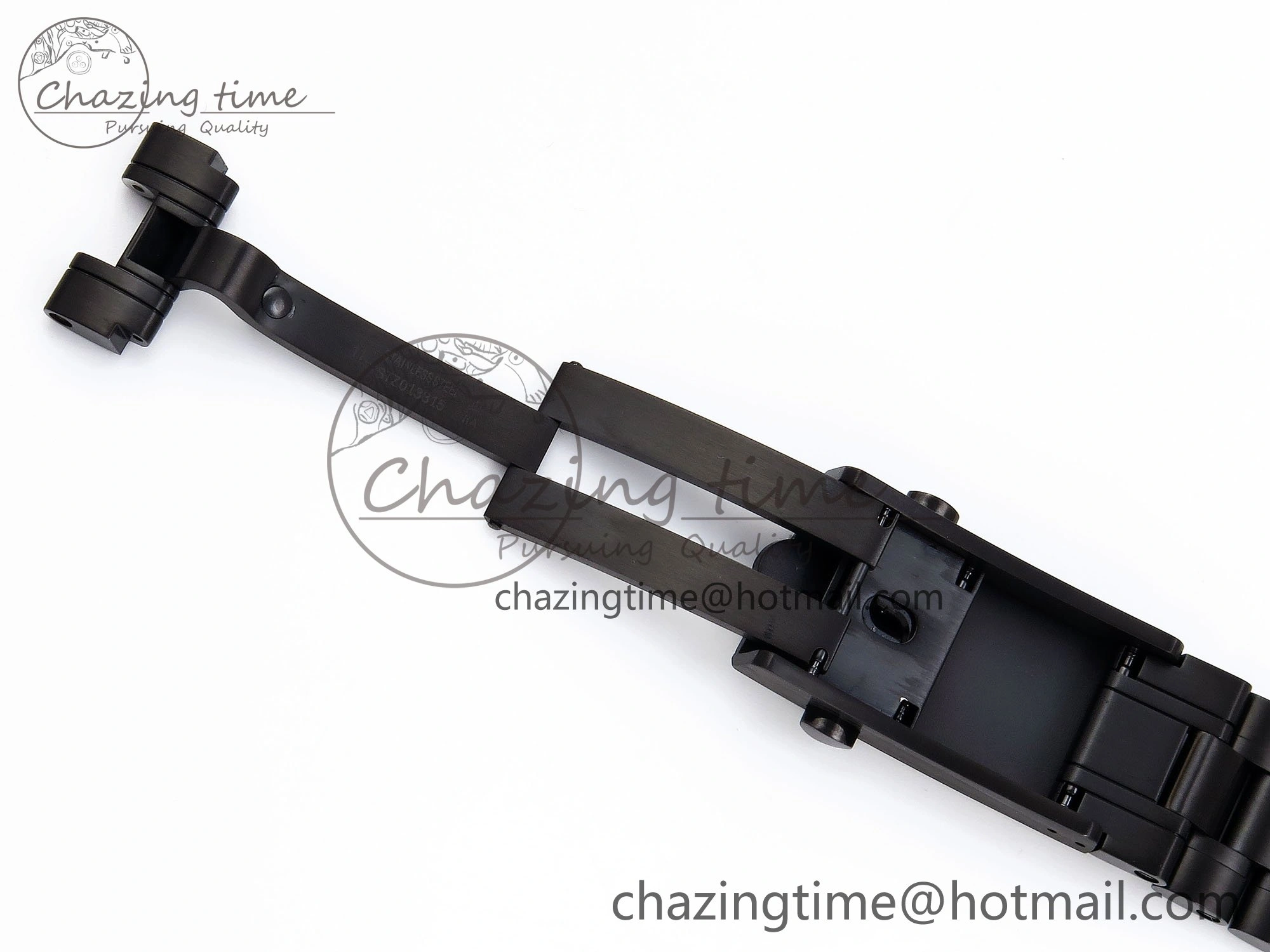 Upgraded Speedmaster Black Benom PVD Saturn RMF Best Edition on PVD Bracelet Lemania HW 7726