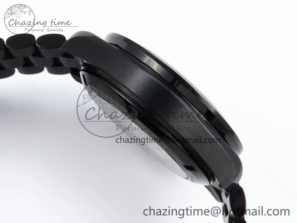 Upgraded Speedmaster Black Benom PVD Saturn RMF Best Edition on PVD Bracelet Lemania HW 7726