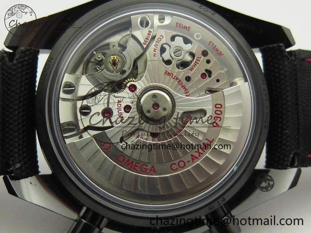 Speedmaster “Dark Side of The Moon” Real Ceramic OMF 1:1 Best Edition Black Black on Nylon Strap A Practical 7976