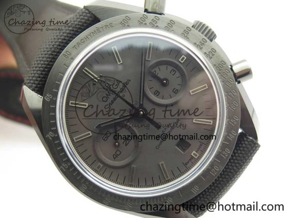 Speedmaster “Dark Side of The Moon” Real Ceramic OMF 1:1 Best Edition Black Black on Nylon Strap A Practical 7976