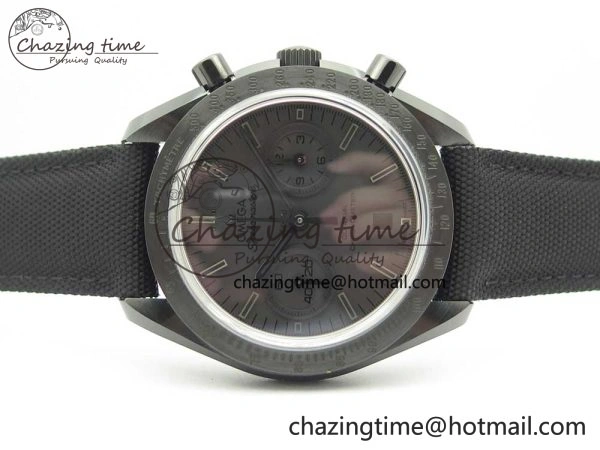 Speedmaster “Dark Side of The Moon” Real Ceramic OMF 1:1 Best Edition Black Black on Nylon Strap A Practical 7976