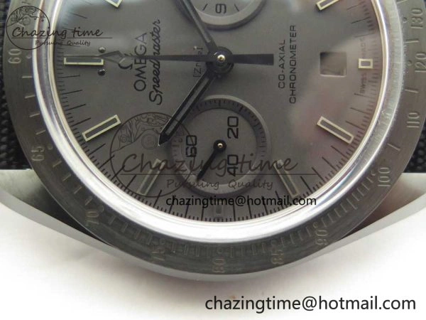 Speedmaster “Dark Side of The Moon” Real Ceramic OMF 1:1 Best Edition Black Black on Nylon Strap A Practical 7976