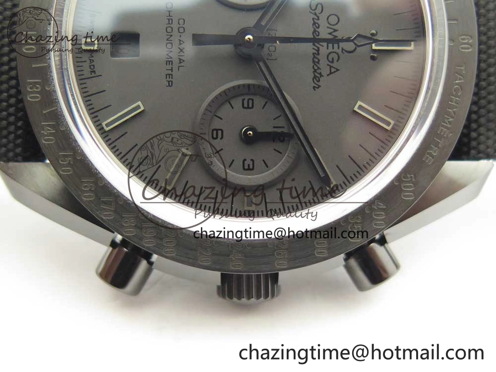 Speedmaster “Dark Side of The Moon” Real Ceramic OMF 1:1 Best Edition Black Black on Nylon Strap A Practical 7976