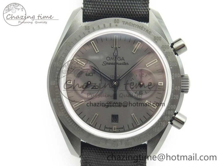 Speedmaster “Dark Side of The Moon” Real Ceramic OMF 1:1 Best Edition Black Black on Nylon Strap A Practical 7976