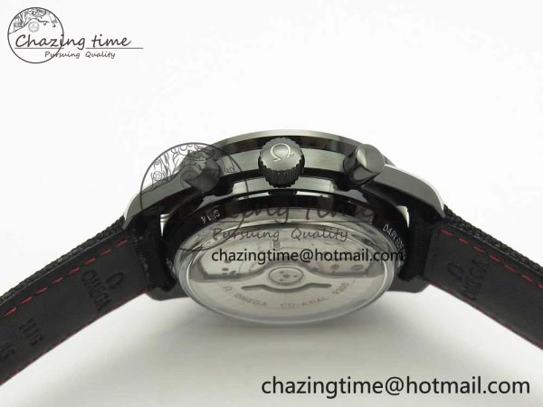 SmartChoice Speedmaster “Dark Side of The Moon” Real Ceramic OMF 1:1 Best Edition on Nylon Strap A 7977