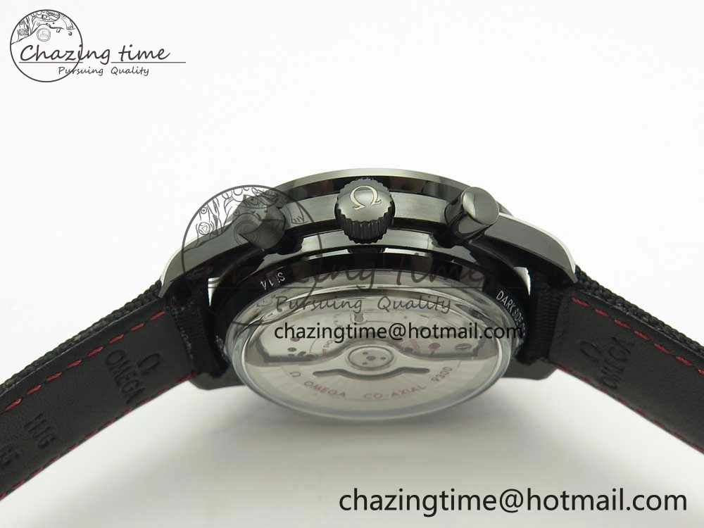 SmartChoice Speedmaster “Dark Side of The Moon” Real Ceramic OMF 1:1 Best Edition on Nylon Strap A 7977