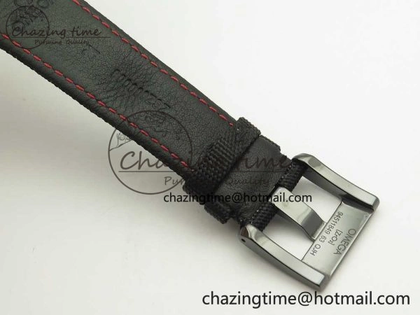 SmartChoice Speedmaster “Dark Side of The Moon” Real Ceramic OMF 1:1 Best Edition on Nylon Strap A 7977