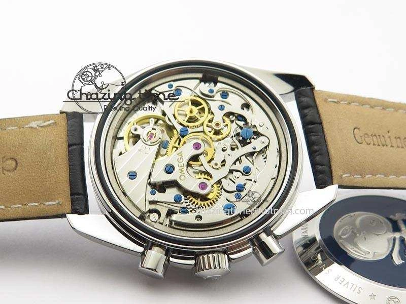 Speedmaster JHF SS Snoopy Award 45th Anniversary White Dial On Black Leather Strap Comfortable 8238