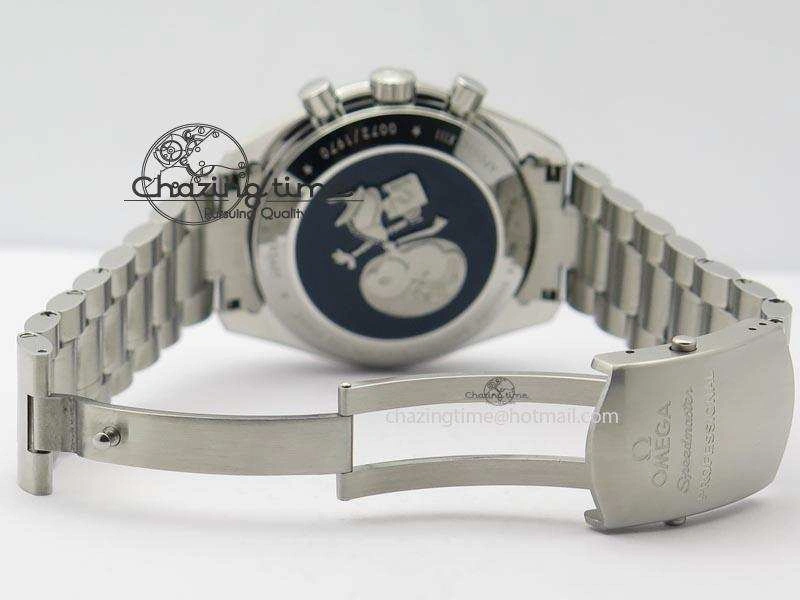 Functional Speedmaster JHF SS Snoopy Award 45th Anniversary White dial On SS Bracelet 8239