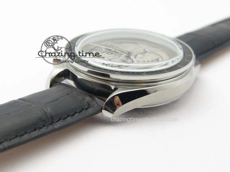 Speedmaster JHF SS ‘Work on the Moon’ Gary Dial On Black Leather Strap Trendy 8240
