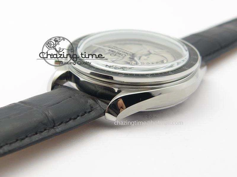 Speedmaster JHF SS ‘Work on the Moon’ Gary Dial On Black Leather Strap Trendy 8240