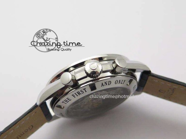 Speedmaster JHF SS ‘Work on the Moon’ Gary Dial On Black Leather Strap Trendy 8240