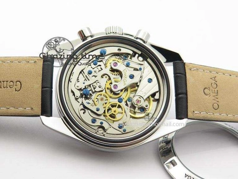 Speedmaster JHF SS ‘Work on the Moon’ Gary Dial On Black Leather Strap Trendy 8240