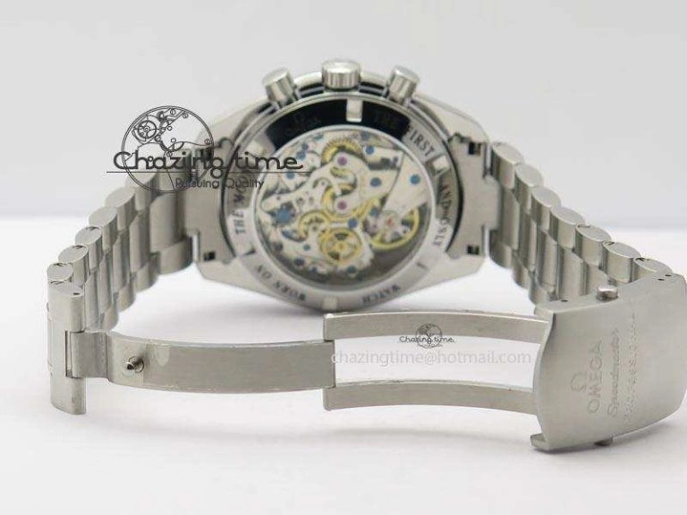 Stretchable Speedmaster JHF SS ‘Work on the Moon’ Gary Dial On SS Bracelet 8241