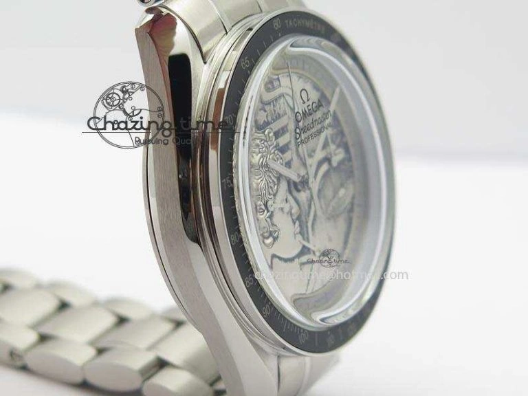 Stretchable Speedmaster JHF SS ‘Work on the Moon’ Gary Dial On SS Bracelet 8241