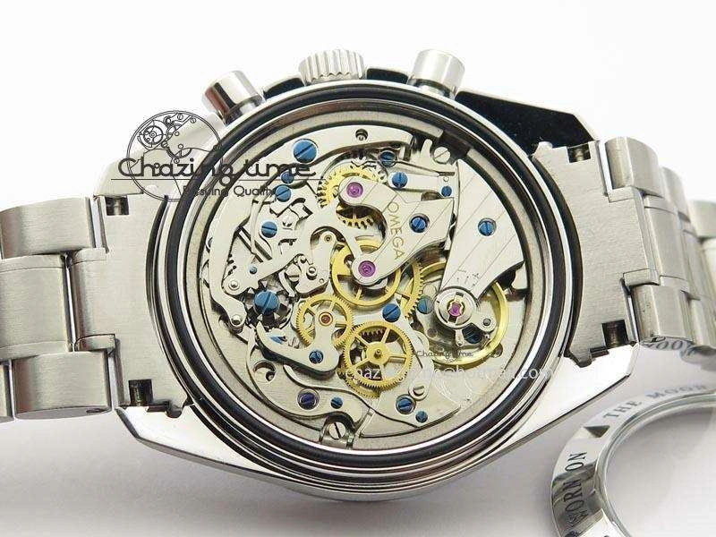 Stretchable Speedmaster JHF SS ‘Work on the Moon’ Gary Dial On SS Bracelet 8241