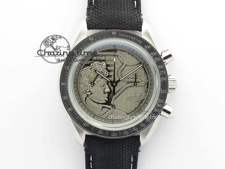 Sporty Speedmaster JHF SS ‘Work on the Moon’ Gray Dial On Black Nylon Strap 8207