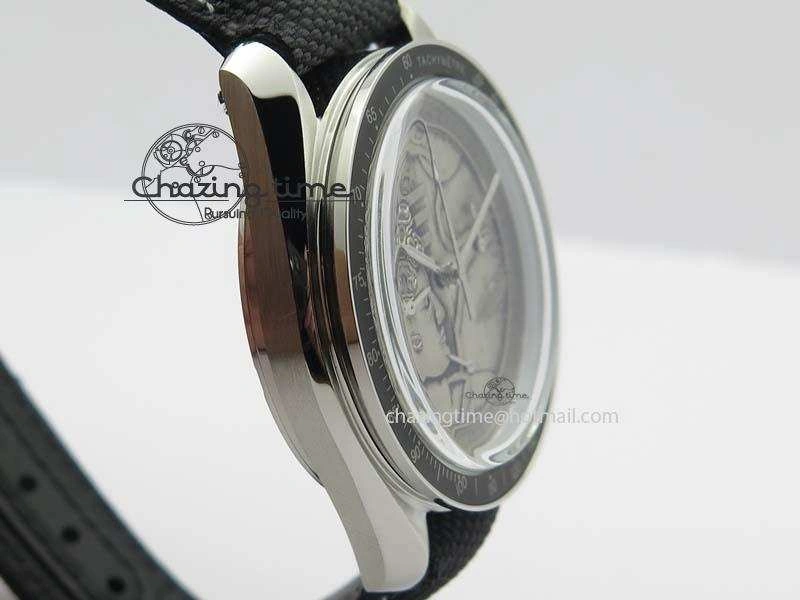 Sporty Speedmaster JHF SS ‘Work on the Moon’ Gray Dial On Black Nylon Strap 8207