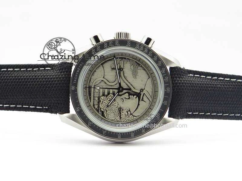 Sporty Speedmaster JHF SS ‘Work on the Moon’ Gray Dial On Black Nylon Strap 8207