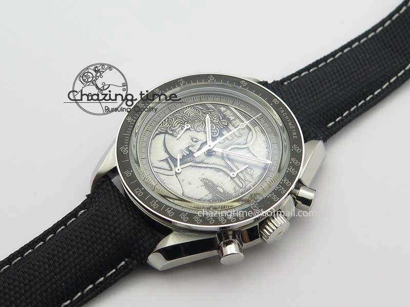 Sporty Speedmaster JHF SS ‘Work on the Moon’ Gray Dial On Black Nylon Strap 8207