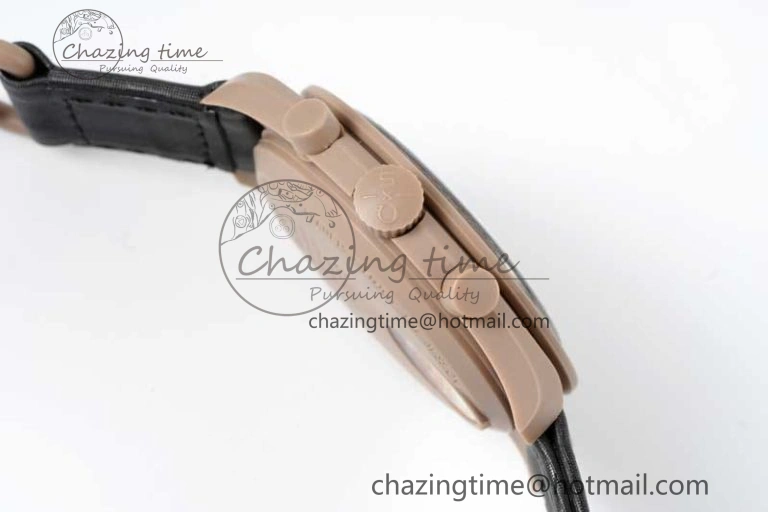 Speedmaster Misson To Jupiter 1:1 Best Edition Brown Dial On Nylon Strap Quartz Compact 7857