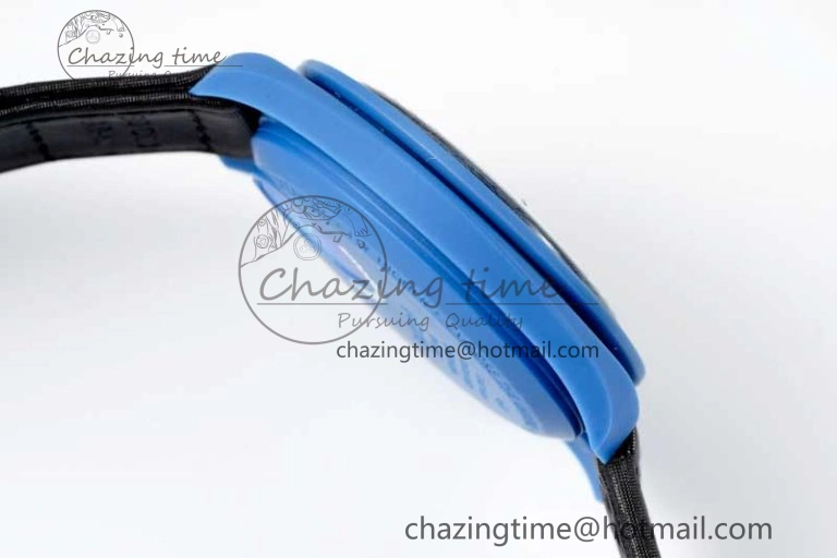 Affordable Speedmaster Misson To Neptune 1:1 Best Edition Blue Dial On Nylon Strap Quartz 7854