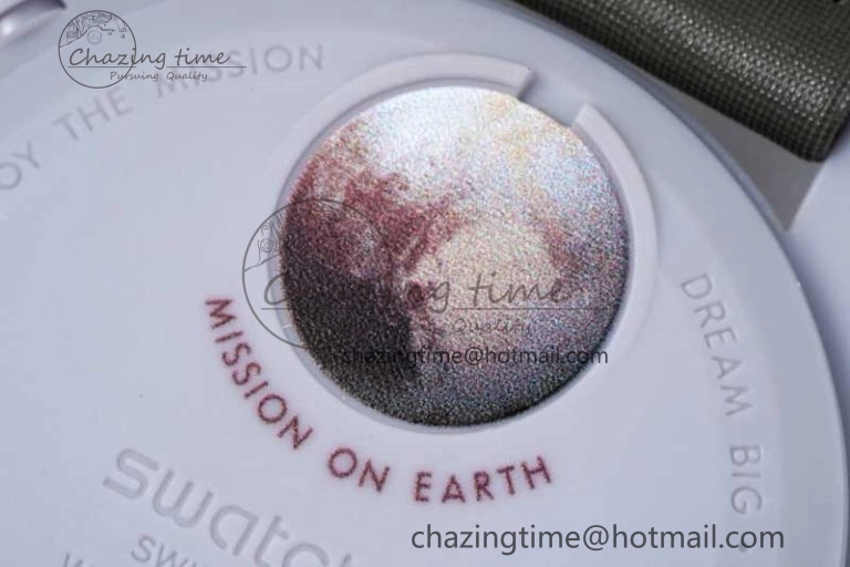 SmartChoice Speedmaster Misson To Pluto 1:1 Best Edition Gray Dial On Nylon Strap Quartz 7858