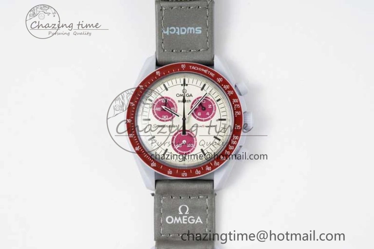 SmartChoice Speedmaster Misson To Pluto 1:1 Best Edition Gray Dial On Nylon Strap Quartz 7858
